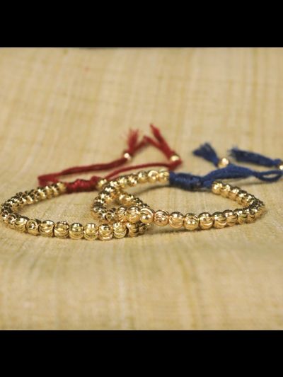 Bracelet Tibétain Porte Bonheur perle de laiton