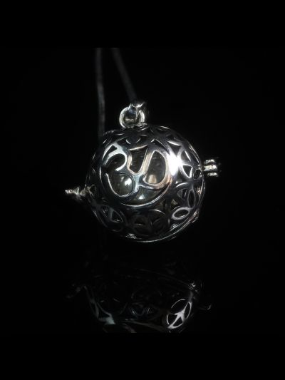 Bola de grossesse-Om peace and love Silver-Sans chaine