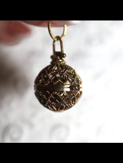 Bola de grossesse-Baroque-Avec chaine Gold Antique