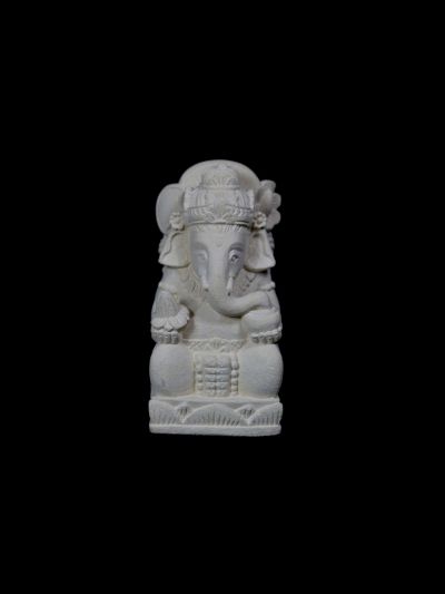 Ganesh Sculpté Pierre Java