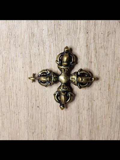 Pendentif Dorje-4.5 cm (Double Dorje)