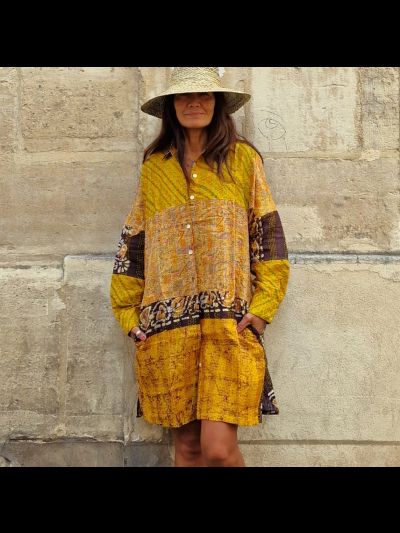 Chemise Capri Kantha 3/4