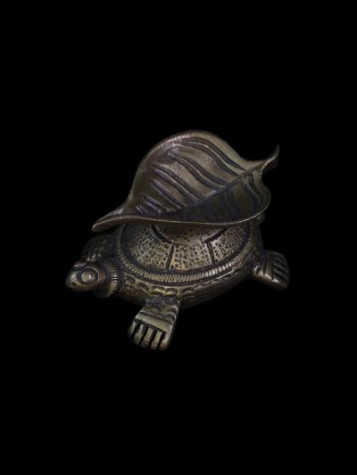 Tortue et feuille de bodhi
