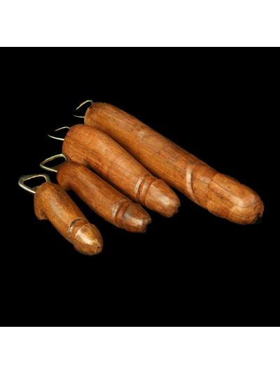 Décapsuleur forme de phallus en Bois