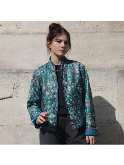 Veste Paris Delhi en Soie