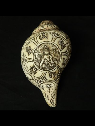 Conque Tibétaine Bouddha