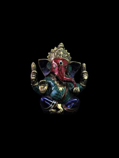Turquoise Corail Lapis lazuli Ganesh