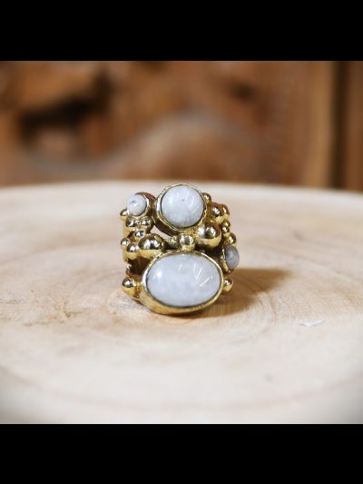 Bague 4 Bubbles-Pierre de lune-9