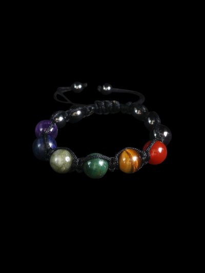 Chakra et hematite ajustable