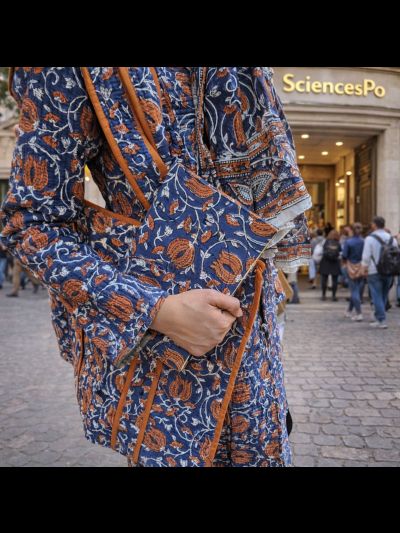 Manteau Lotus bleu