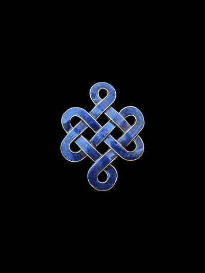Nœud sans Fin Lapis Lazuli