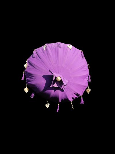 Ombrelle Bali violet 1m