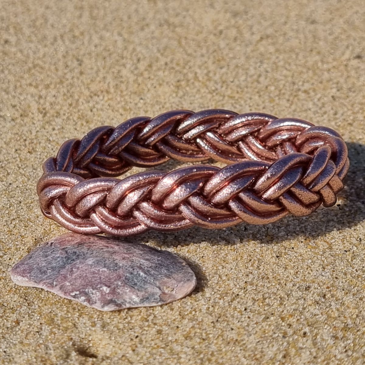 bracelet bouddhiste rose double tresse paris mes indes galantes