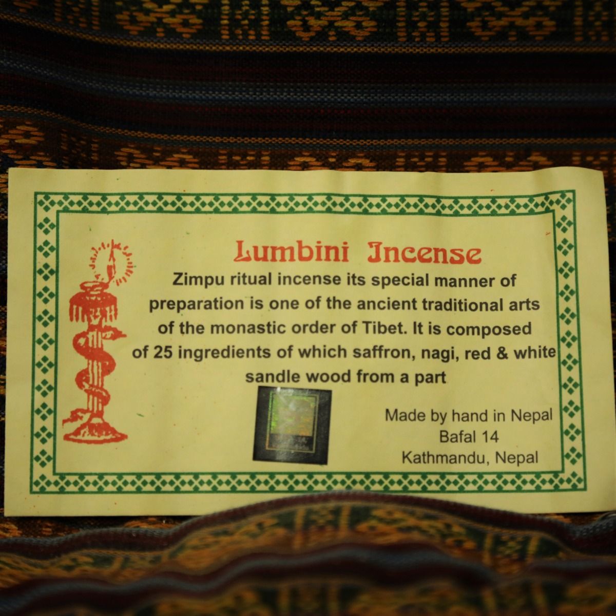 Lumbini Incense Paris Mes Indes Galantes