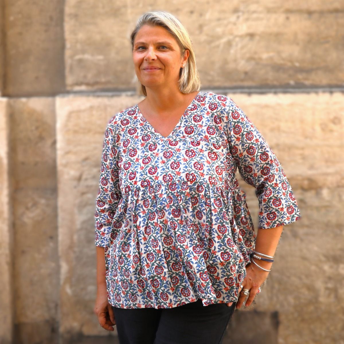 blouse BLOCK PRINT MES INDES GALANTES