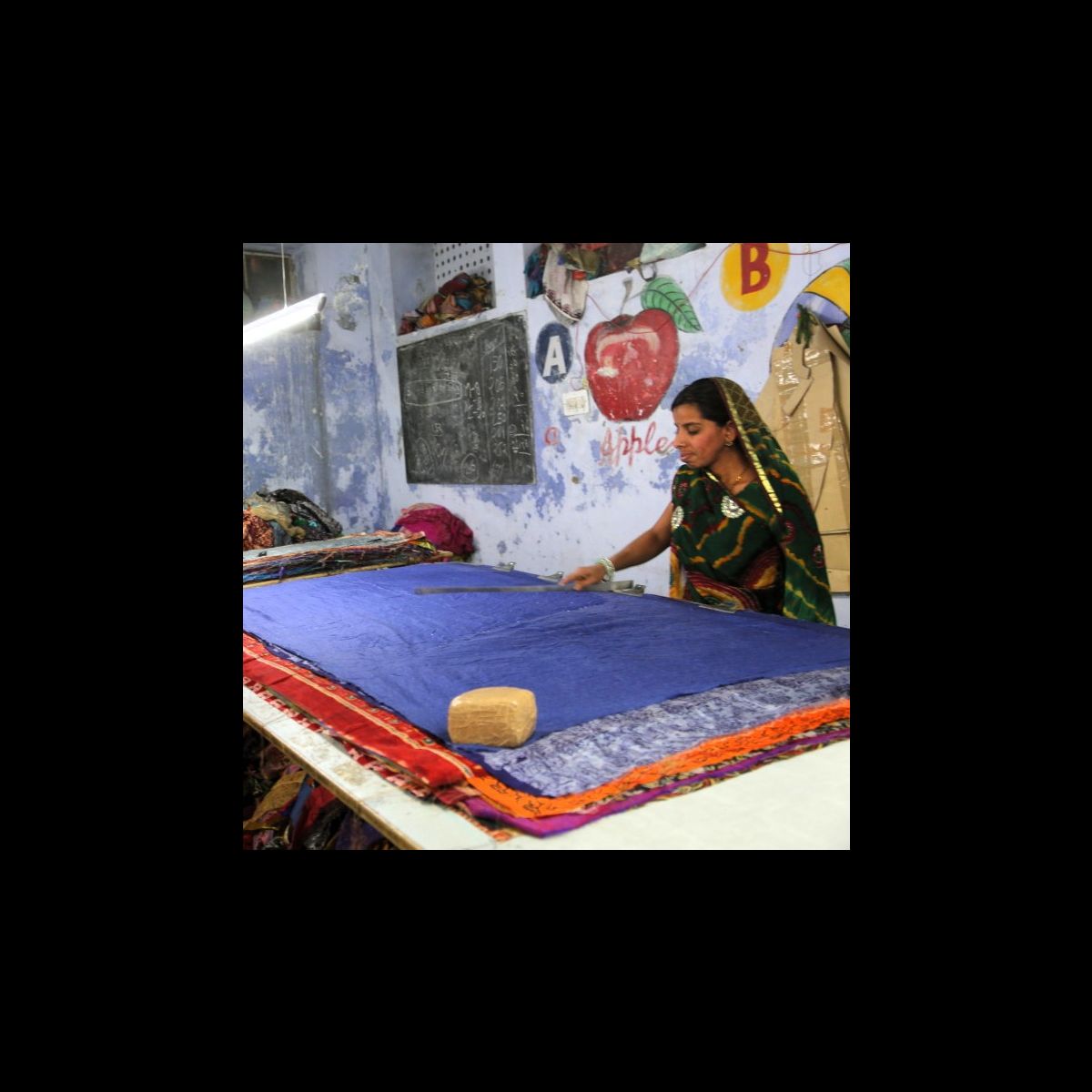 Foulard patchwork en soie mes indes galantes paris