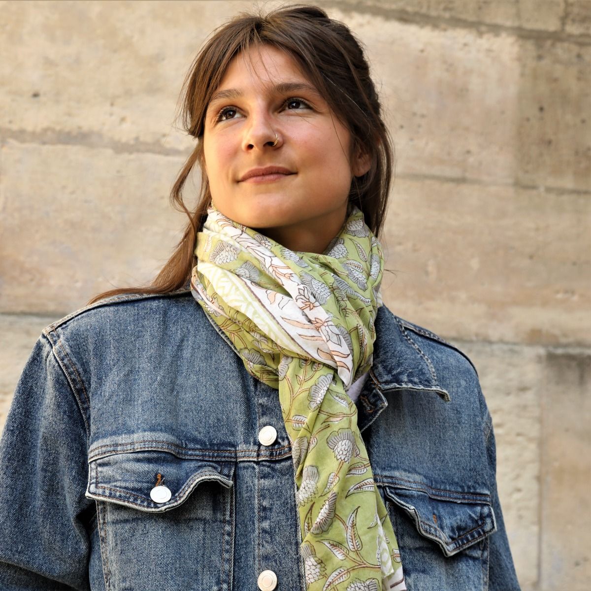 Foulard block print paris