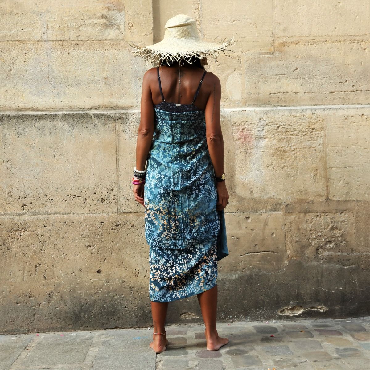 foulard étole bleu paris mes indes galantes