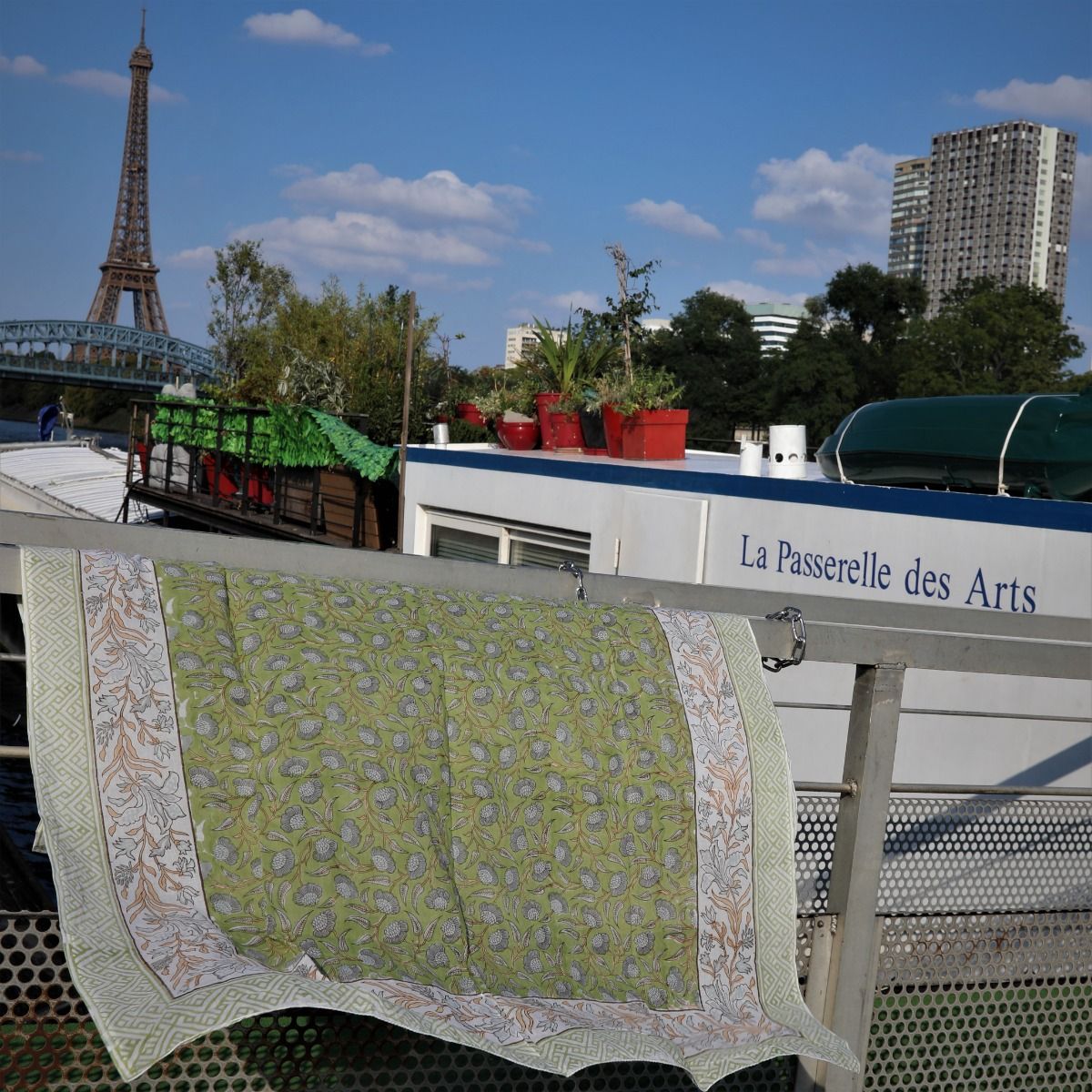 paréo femme vert