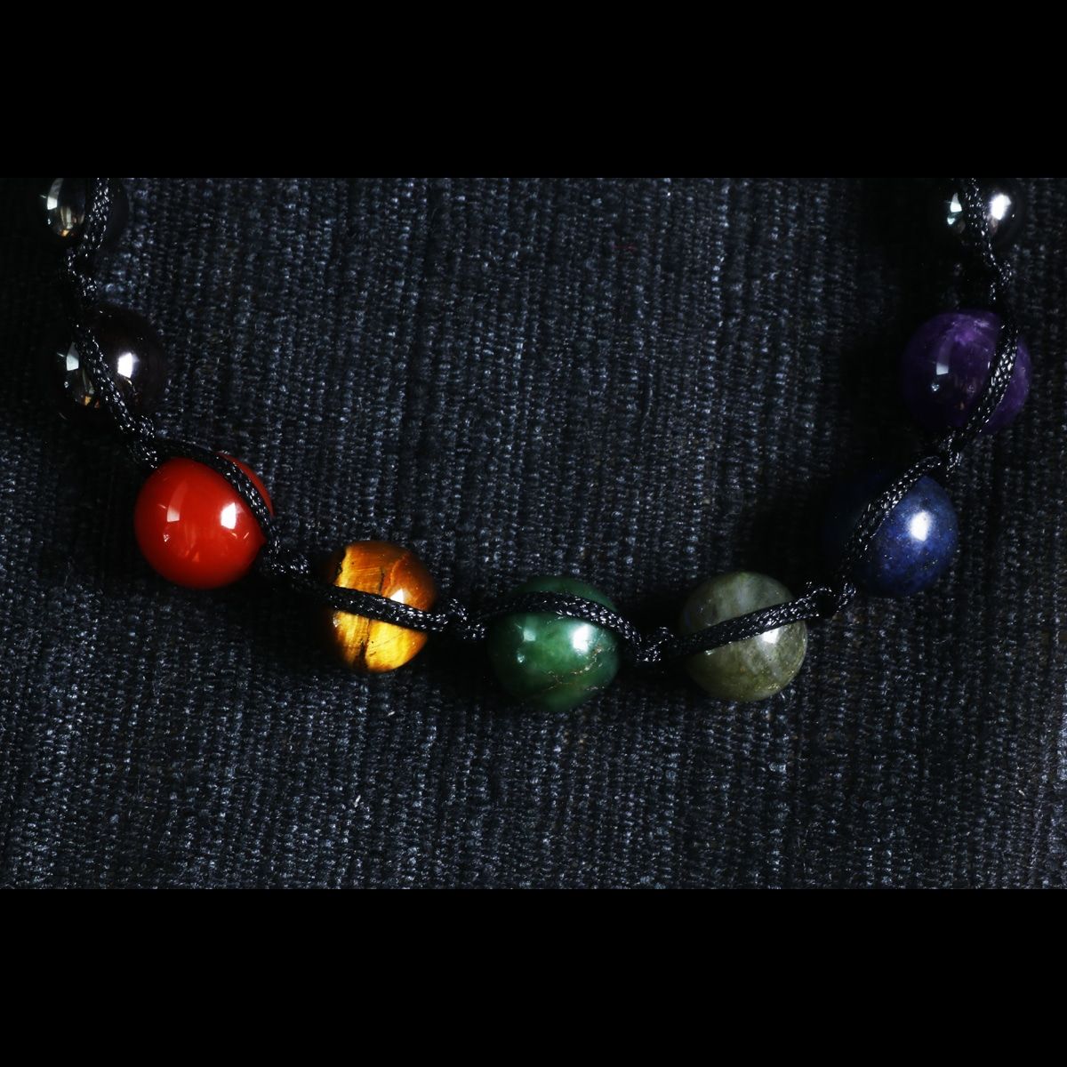 Chakra et hematite adjustable