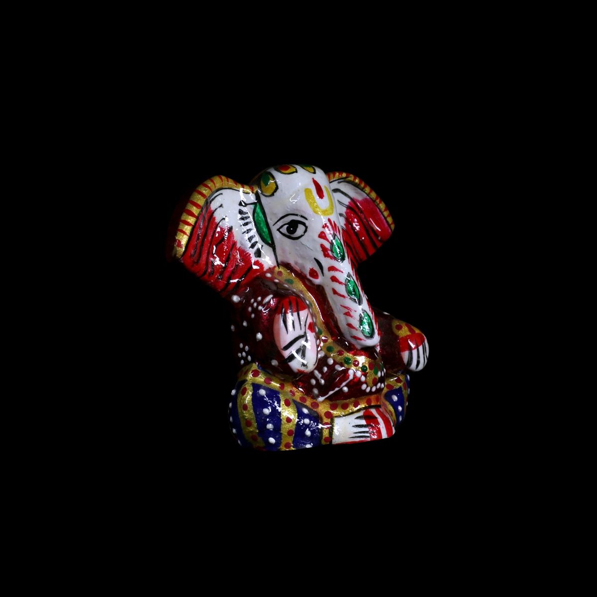 Meenakari  Ganesh Rouge Mes Indes Galantes Paris