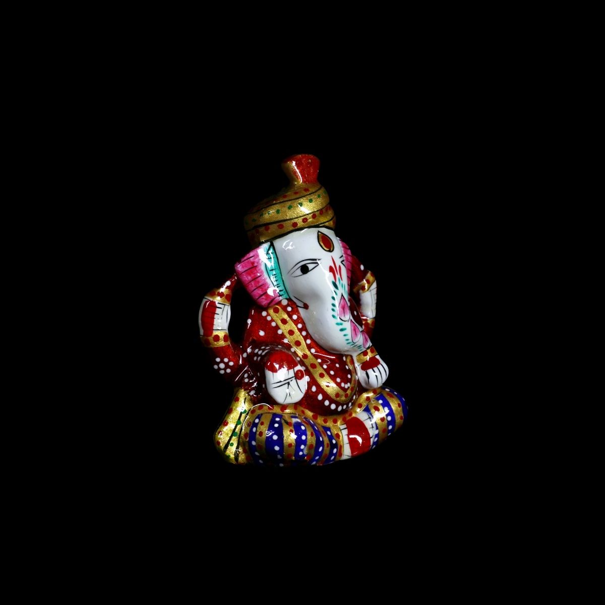 Meenakari  Ganesh Rouge Mes Indes Galantes Paris