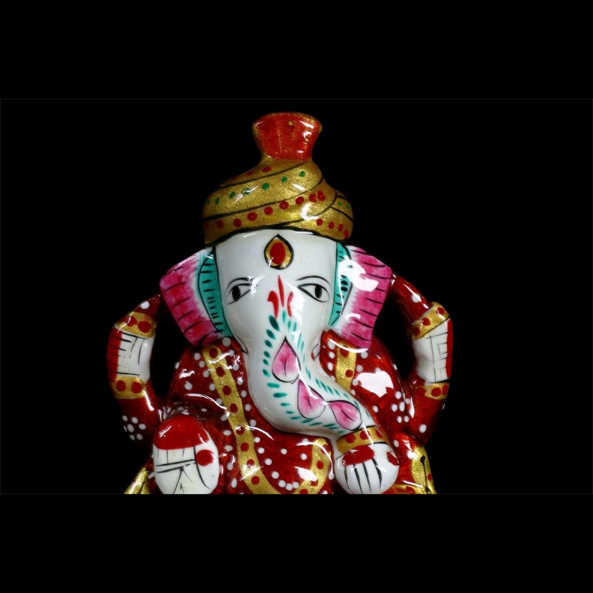 Meenakari  Ganesh Rouge Mes Indes Galantes Paris