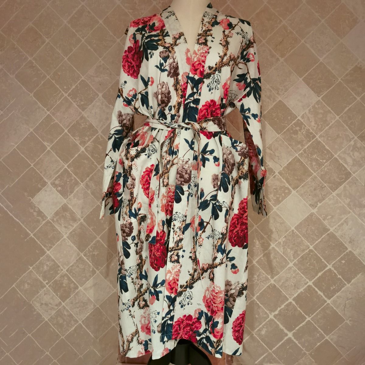 kimono fleuri pliable