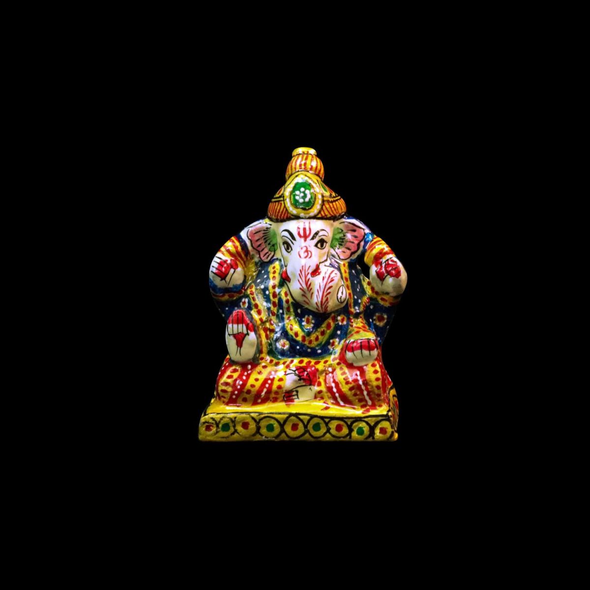 Meenakari Ganesh Bleu Mes Indes Galantes Paris