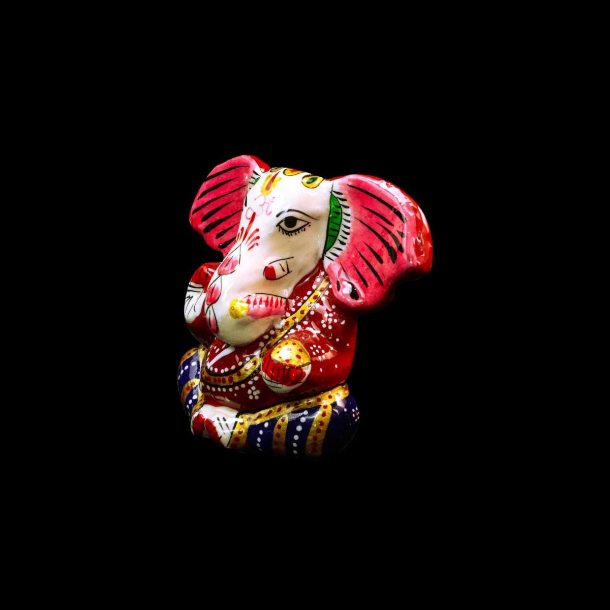 Meenakari Ganesh Rouge Mes Indes Galantes Paris