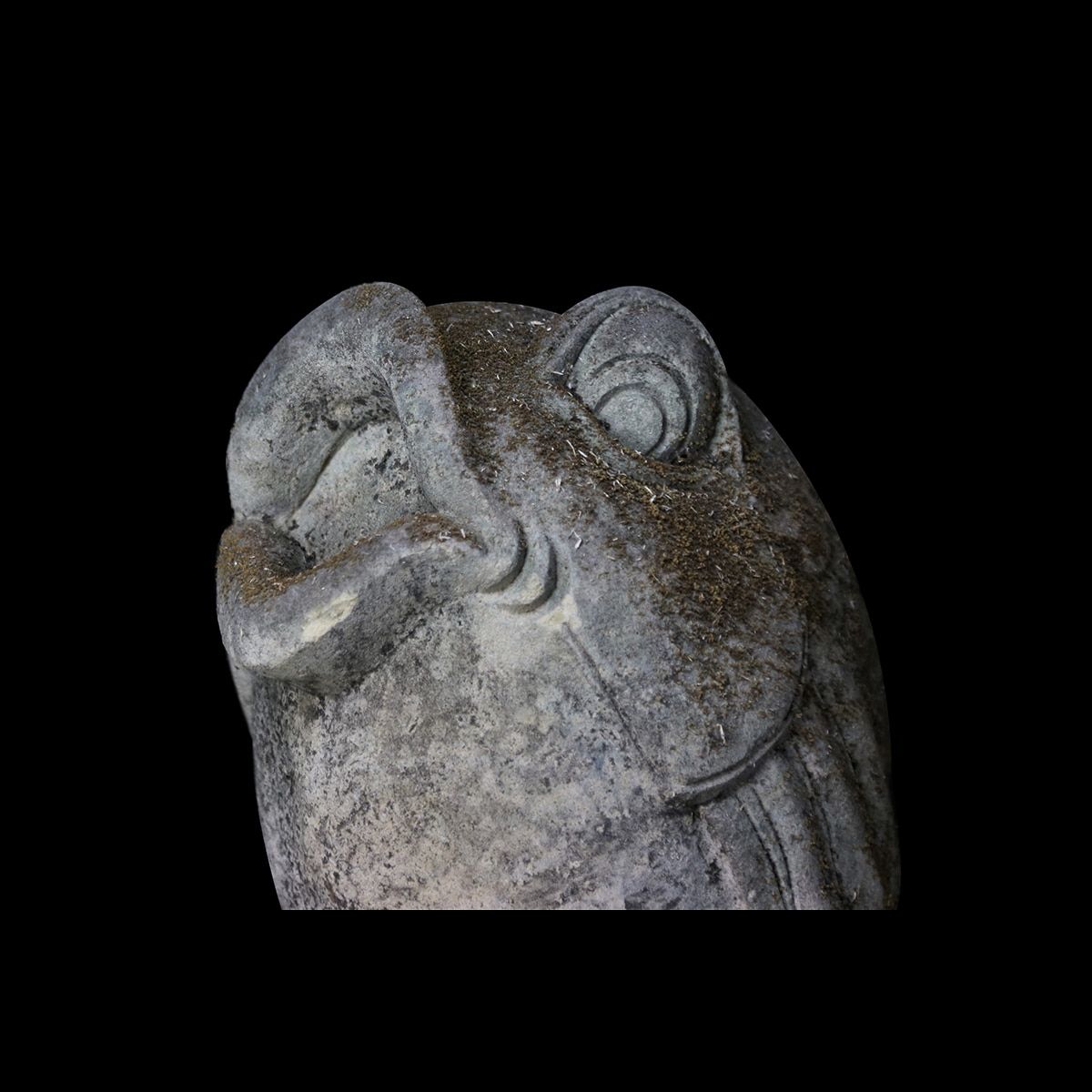 Poisson en pierre sculpté à Bali