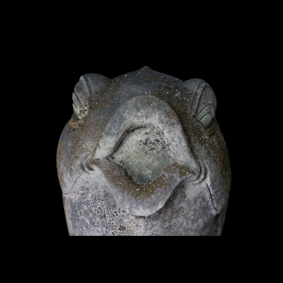 Poisson en pierre sculpté à Bali