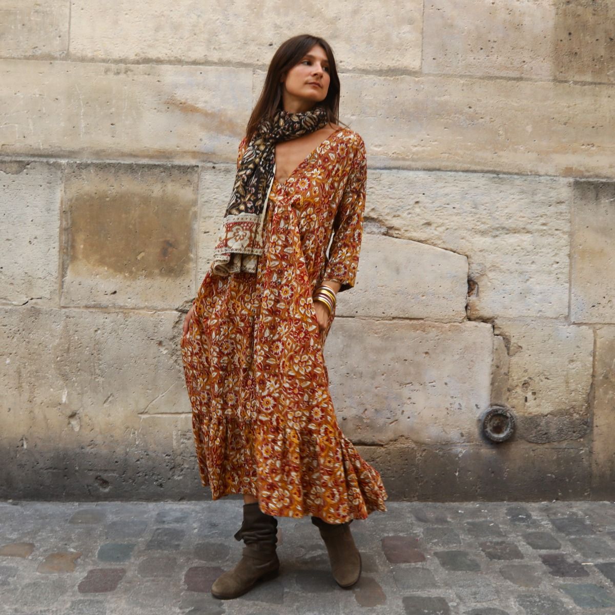 robe bohème longue