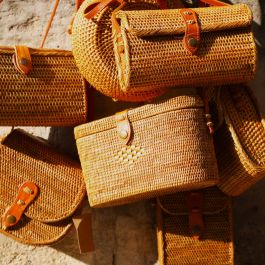 Sac en rotin Balinais
