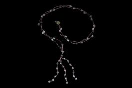 Macramé quartz framboise