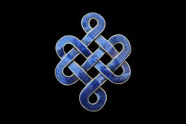 Nœud sans Fin Lapis Lazuli