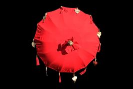 Ombrelle Bali Rouge 90cm