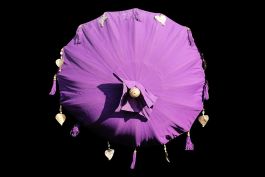 Ombrelle Bali violet 1m