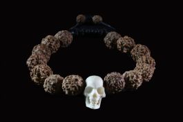 Rudraksha Tête de mort ajustable