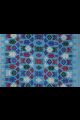 Batik Imprimés aux Cadres - Bleu Azur