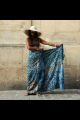 foulard etole bleu paris