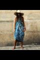 foulard etole bleu