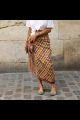 foulard etole marron paris