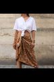 pareo ethnique en soie chic paris