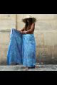 pareo bali sarong bleu
